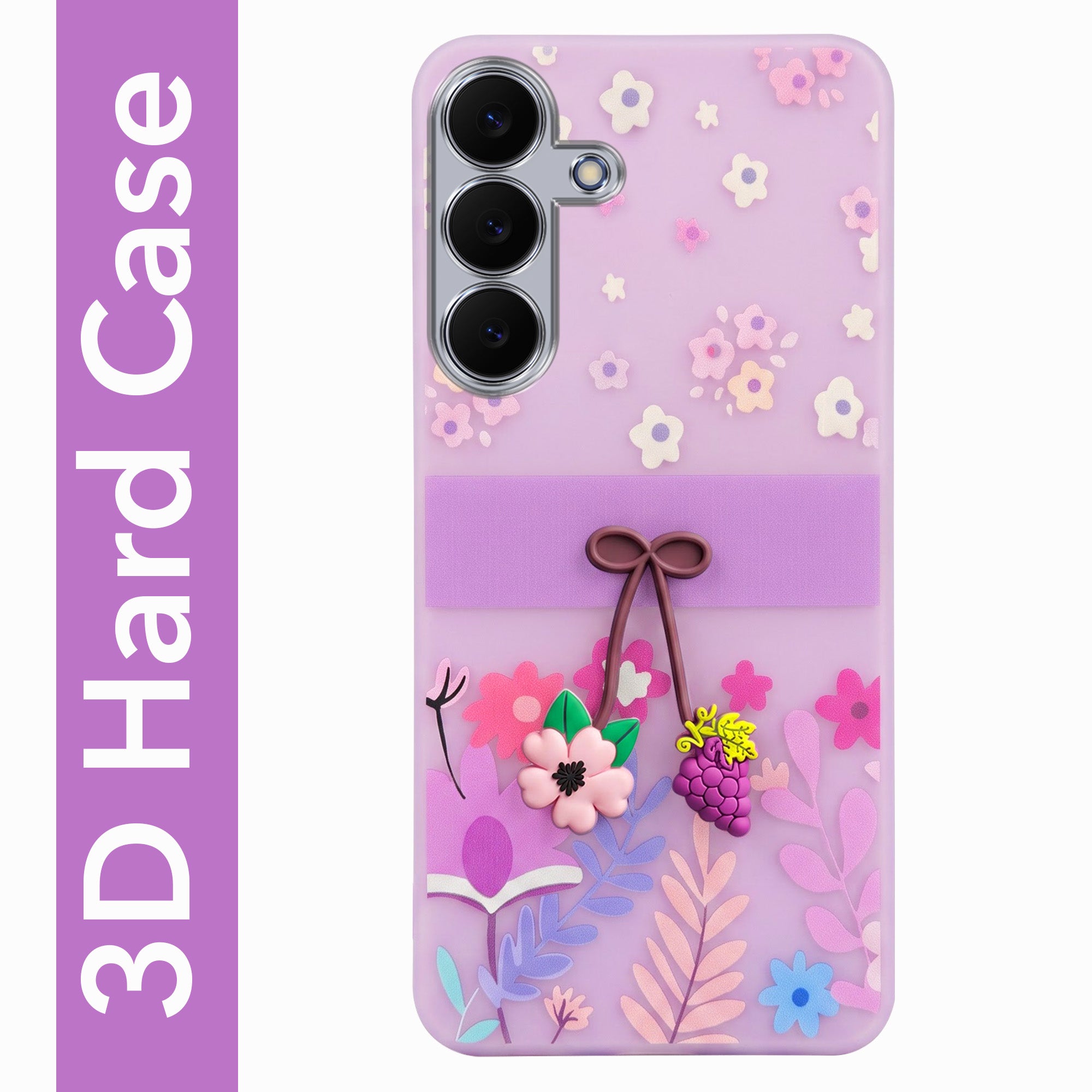 For Samsung Galaxy S25 FE Back Cover Case (3D Cute Cartoons | Hard Back Side Soft | Matte Premium Finish | HD Printing) (Copy) (Copy)