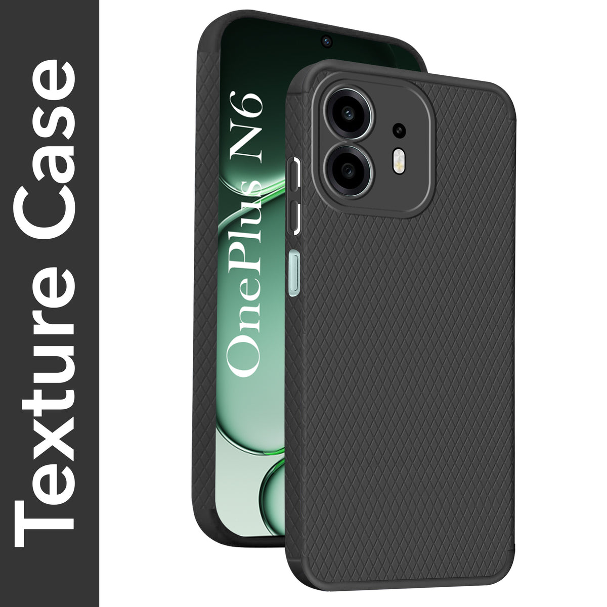 For OnePlus N6 Back Cover Case Liquid Silicone (Camera Protection | Side Grip Texture | Soft and Flexible)