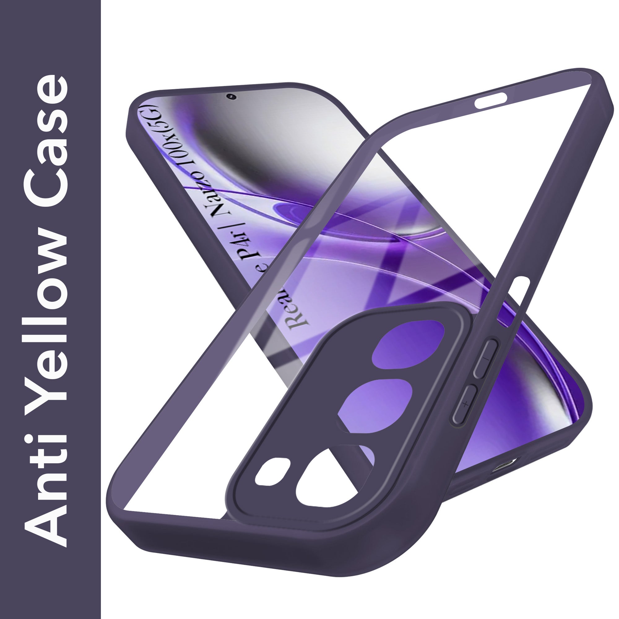 For Realme P4R 5G | Realme Narzo 100X 5G Back Cover Case Ultra-Hybrid (Lifetime Anti Yellow | Anti Scratch | Crystal Clear Shockproof)
