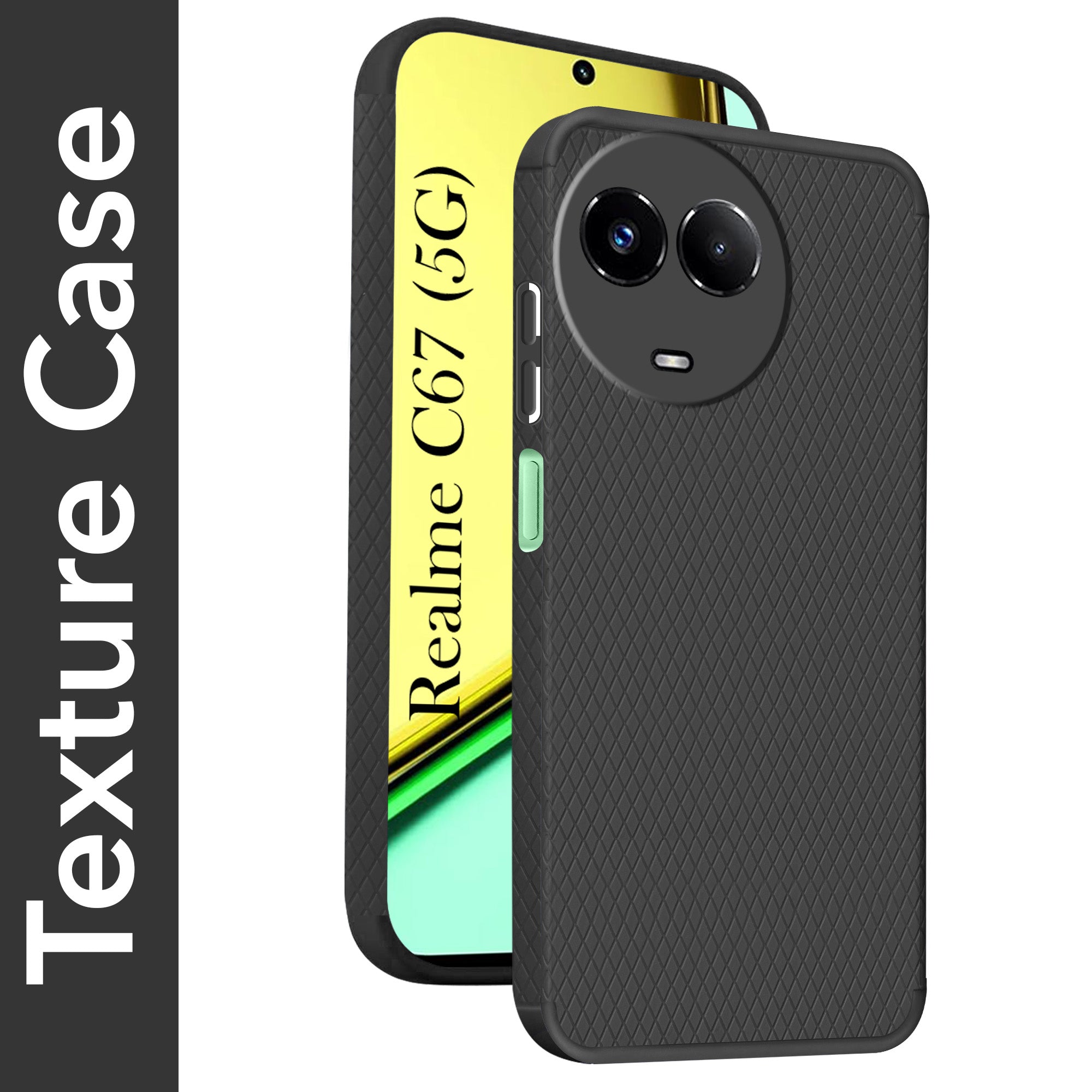 For Realme C67 Back Cover Case (Liquid Silicone | Side Grip | Camera Protection)
