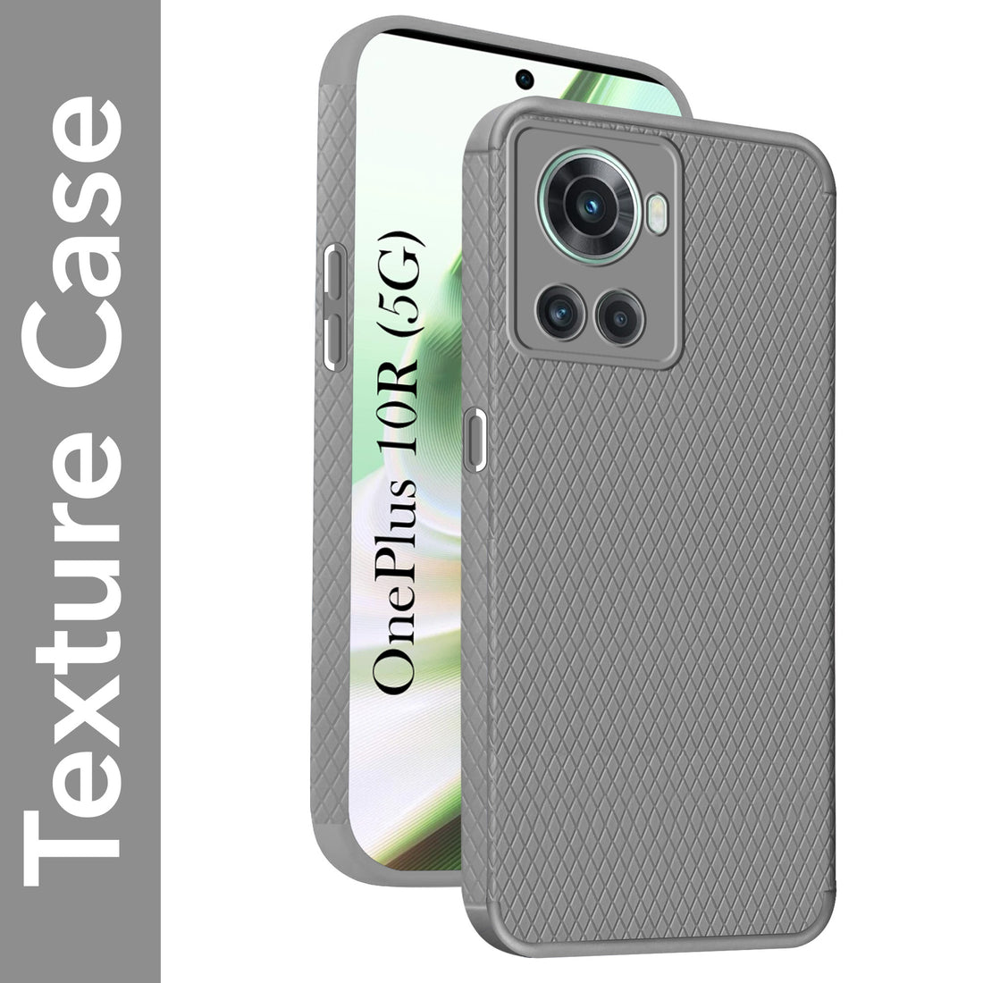 For OnePlus 10R Back Cover Case (Liquid Silicone | Side Grip | Camera Protection)