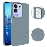 For Vivo iQOO Z10x Back Cover Case (Glass Like Camera Protection | Leather Feel | Minimalist Professional Grip)