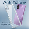 For Samsung Galaxy M17e Back Cover Case Lifetime Anti-Yellow Clear (Sleek Hard Crystal | Shockproof and Camera Protection)