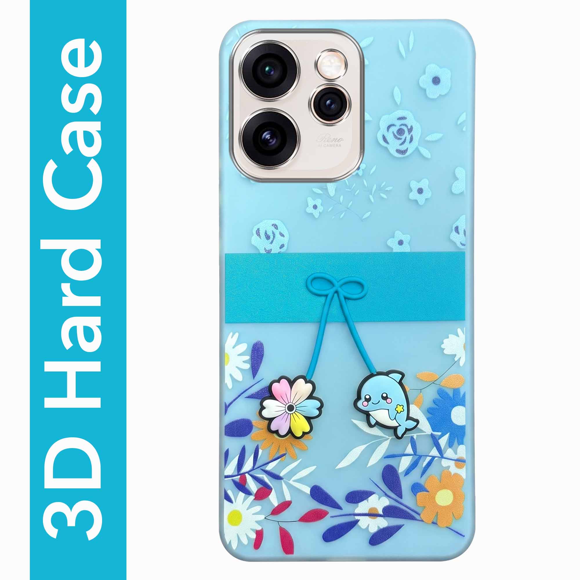 For Oppo Reno15 Pro 5G | Oppo Reno 15 Pro 5G Back Cover Case (3D Cute Cartoons | Hard Back Side Soft | Matte Premium Finish | HD Printing)