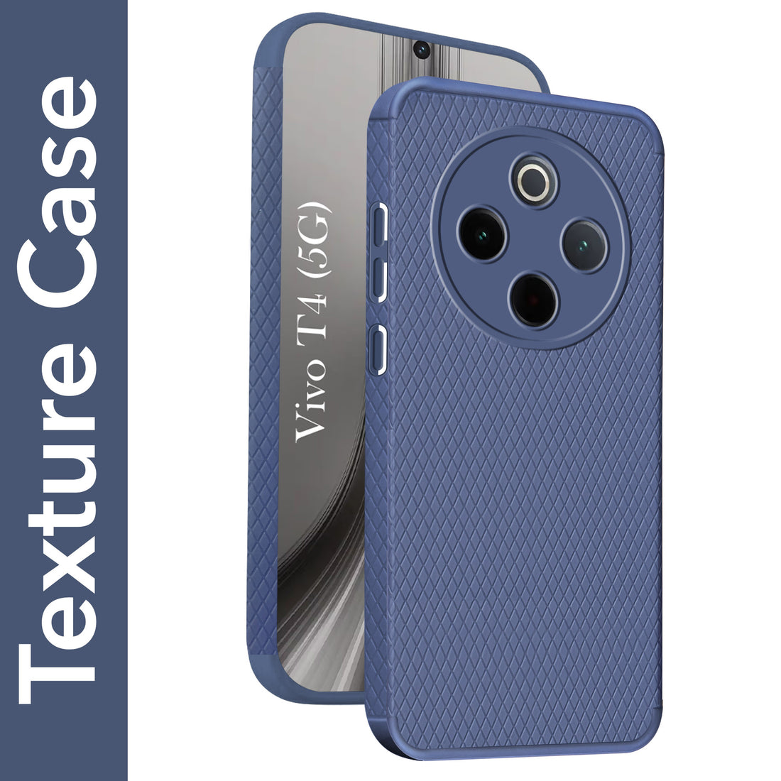 For Vivo T4 Back Cover Case (Liquid Silicone | Side Grip | Camera Protection)