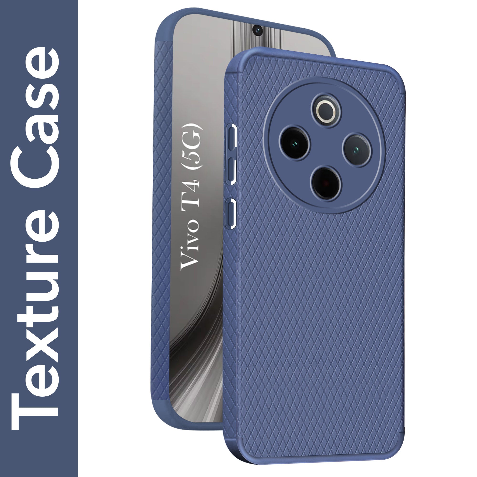 For Vivo T4 Back Cover Case (Liquid Silicone | Side Grip | Camera Protection)