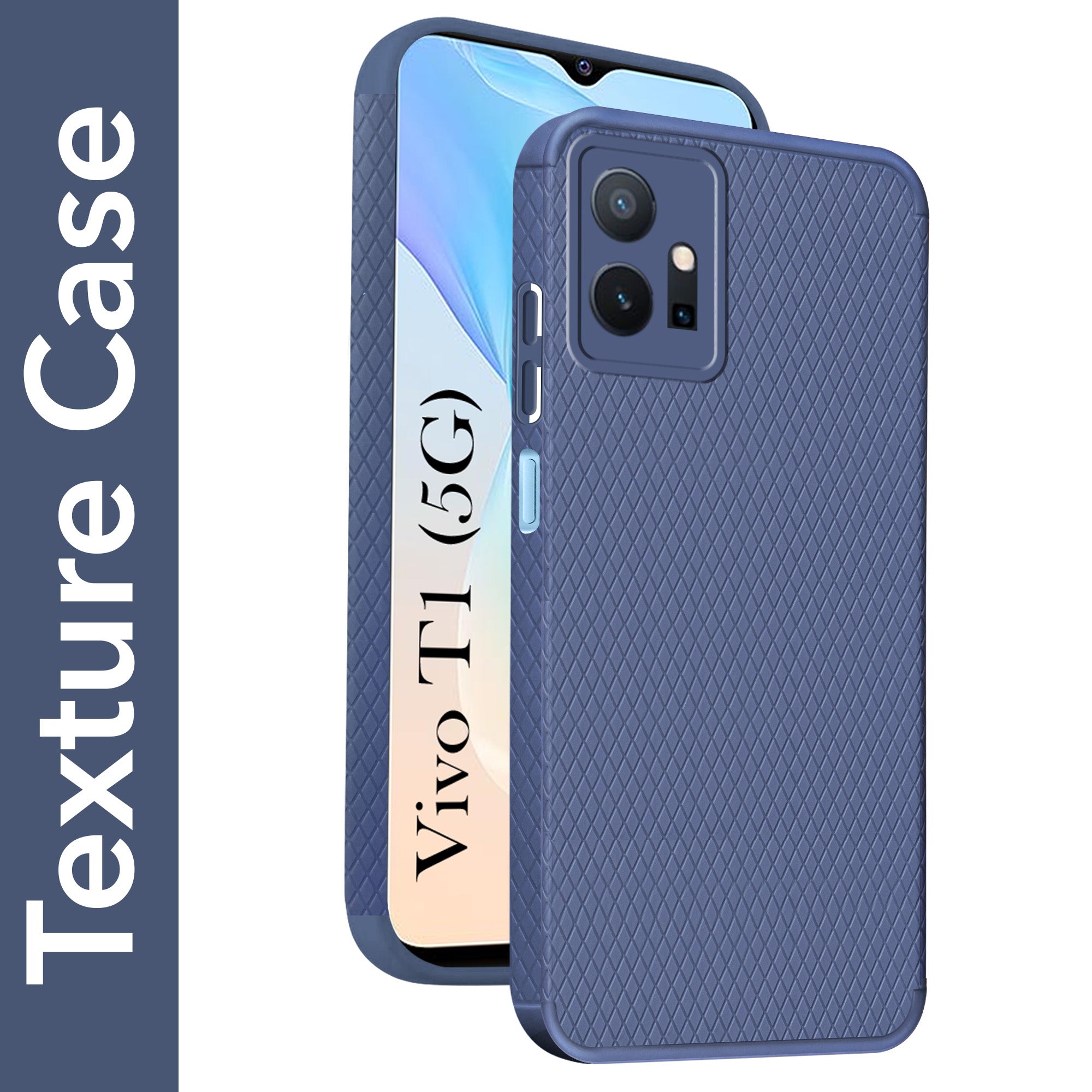 For Vivo T1 5G Back Cover Case (Liquid Silicone | Side Grip | Camera Protection)