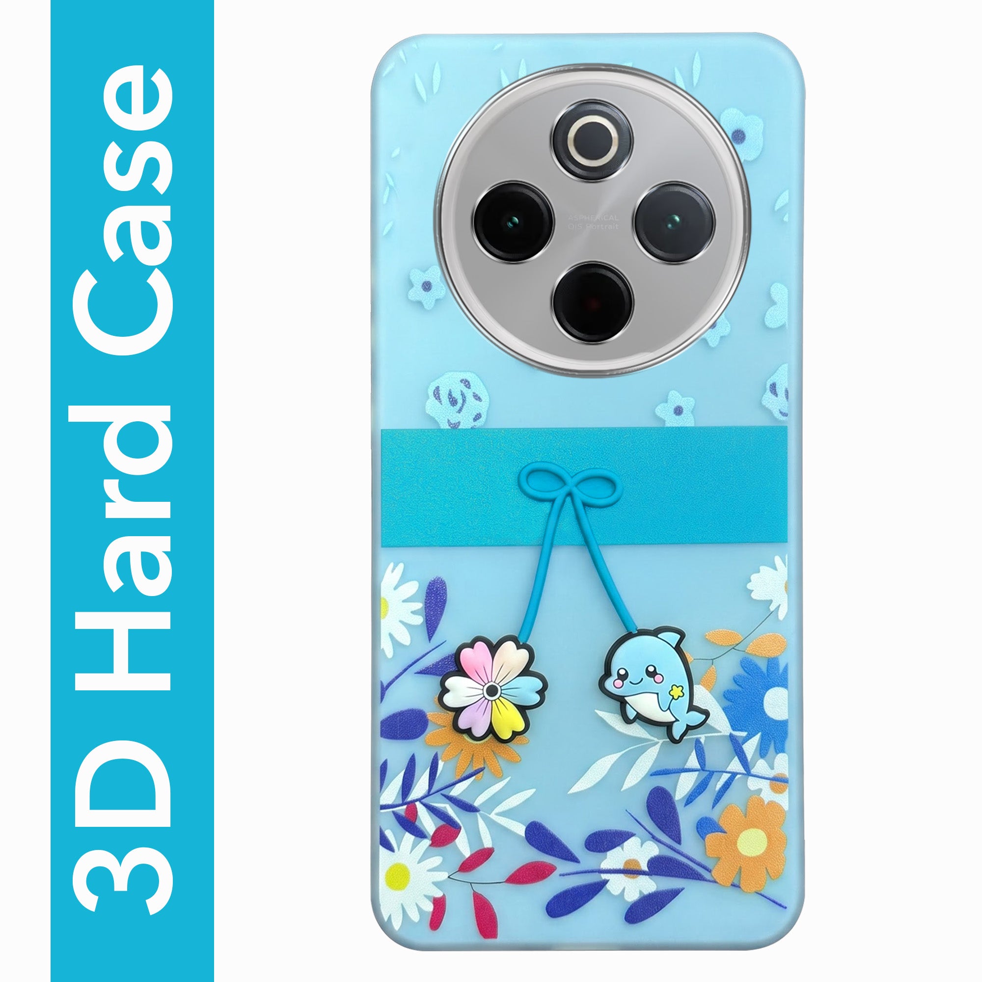 For Vivo T4  Back Cover Case (3D Cute Cartoons | Hard Back Side Soft | Matte Premium Finish | HD Printing)