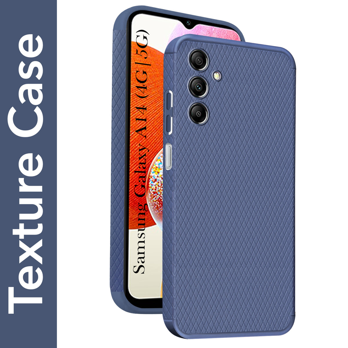 For Samsung Galaxy A14 4G | 5G Back Cover Case (Liquid Silicone | Side Grip | Camera Protection)