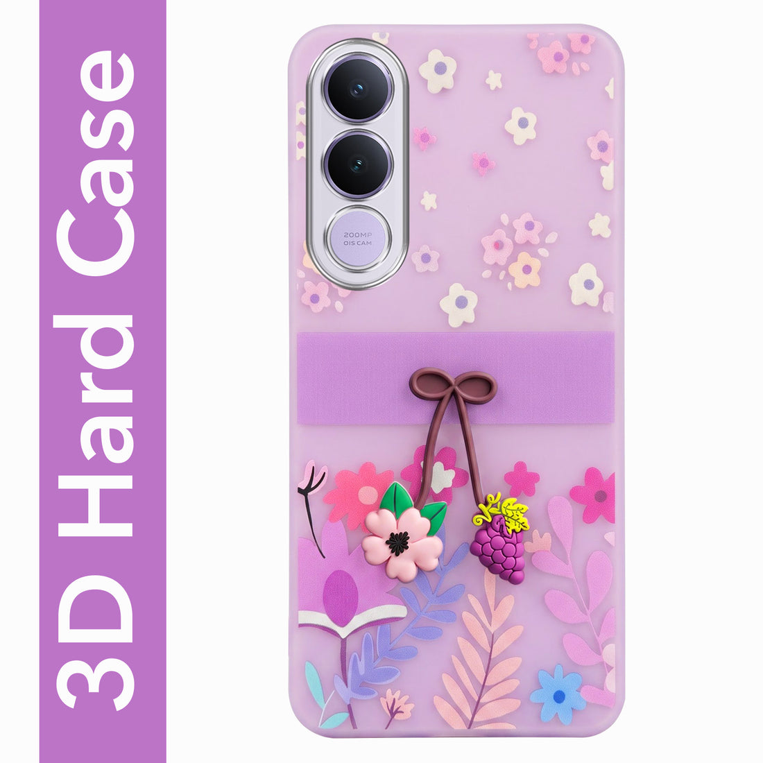 For Vivo V70 FE 5G Back Cover Case (3D Cute Cartoons | Hard Back Side Soft | Matte Premium Finish | HD Printing)