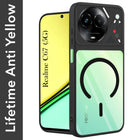 For Realme C67 Back Cover Case Lifetime Anti-Yellow Clear (Camera Protection | Side Grip | Wireless MagSafe Compatible)