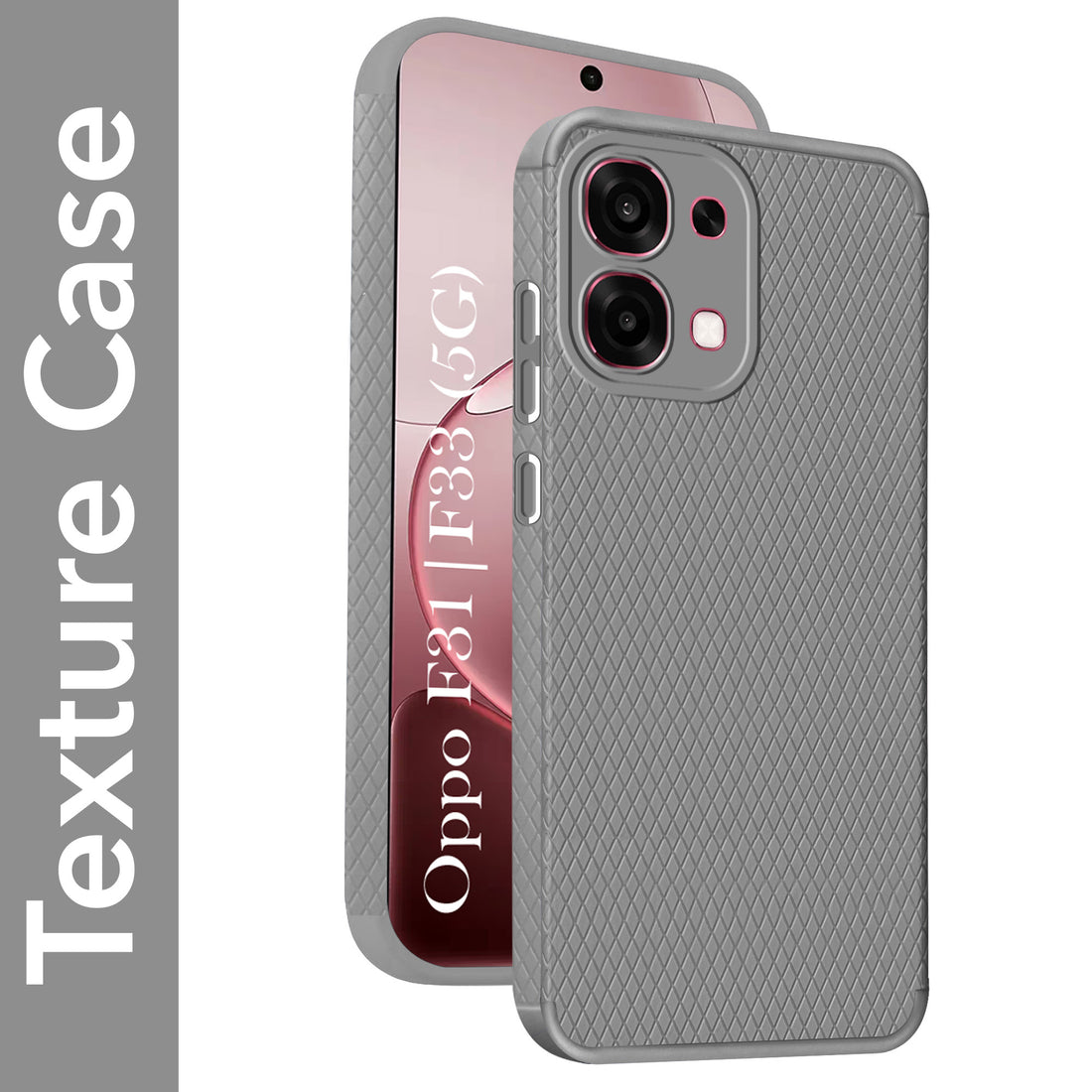 For Oppo F31 5G | Oppo F33 5G Back Cover Case Liquid Silicone (Camera Protection | Side Grip Texture | Soft and Flexible)