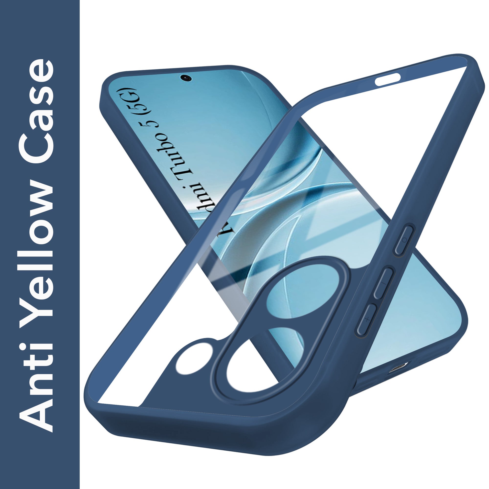 For Redmi Turbo 5 Back Cover Case Ultra-Hybrid (Lifetime Anti Yellow | Anti Scratch | Crystal Clear Shockproof)