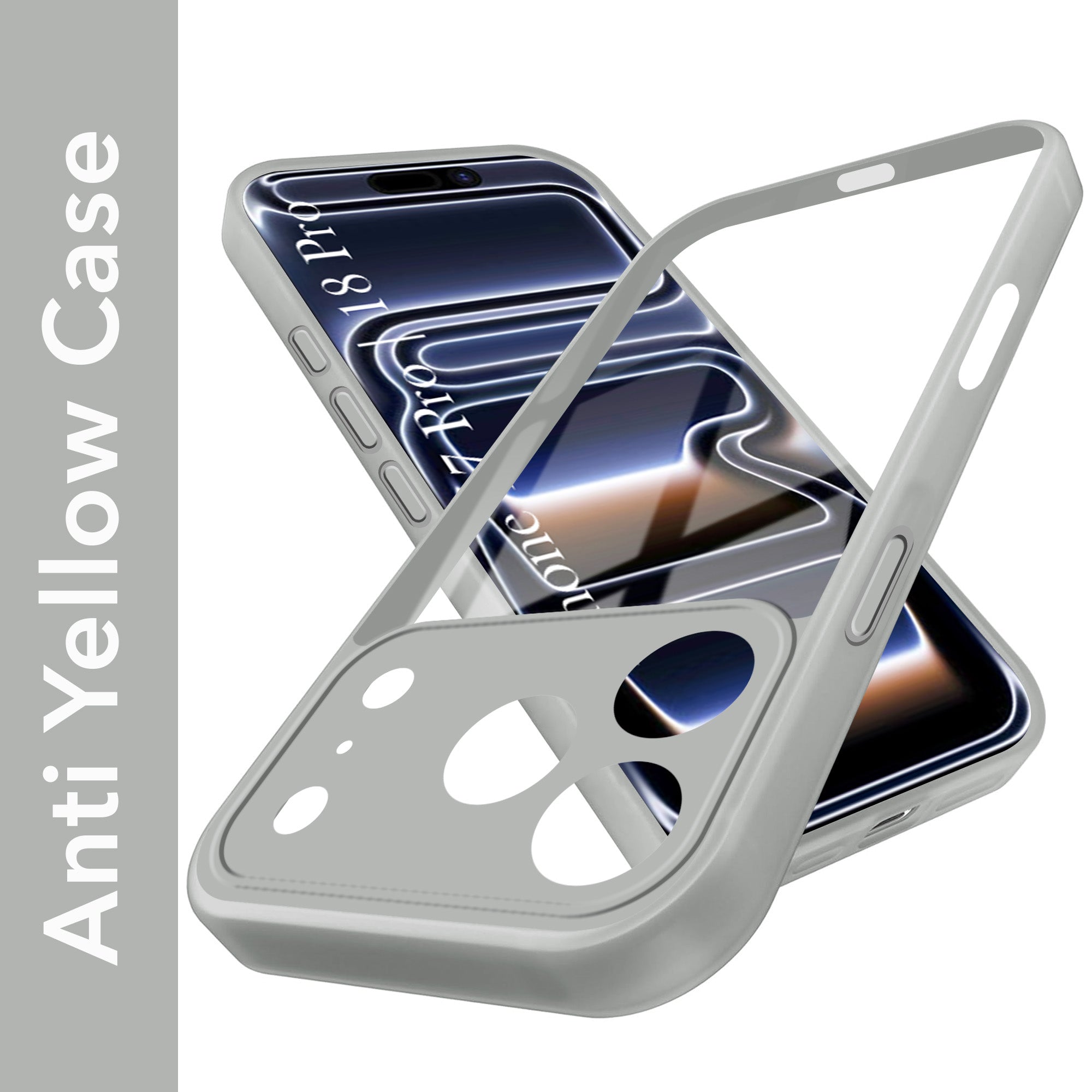 For iPhone 17 Pro | iPhone 18 Pro Back Cover Case Ultra-Hybrid (Lifetime Anti Yellow | Anti Scratch | Crystal Clear Shockproof)