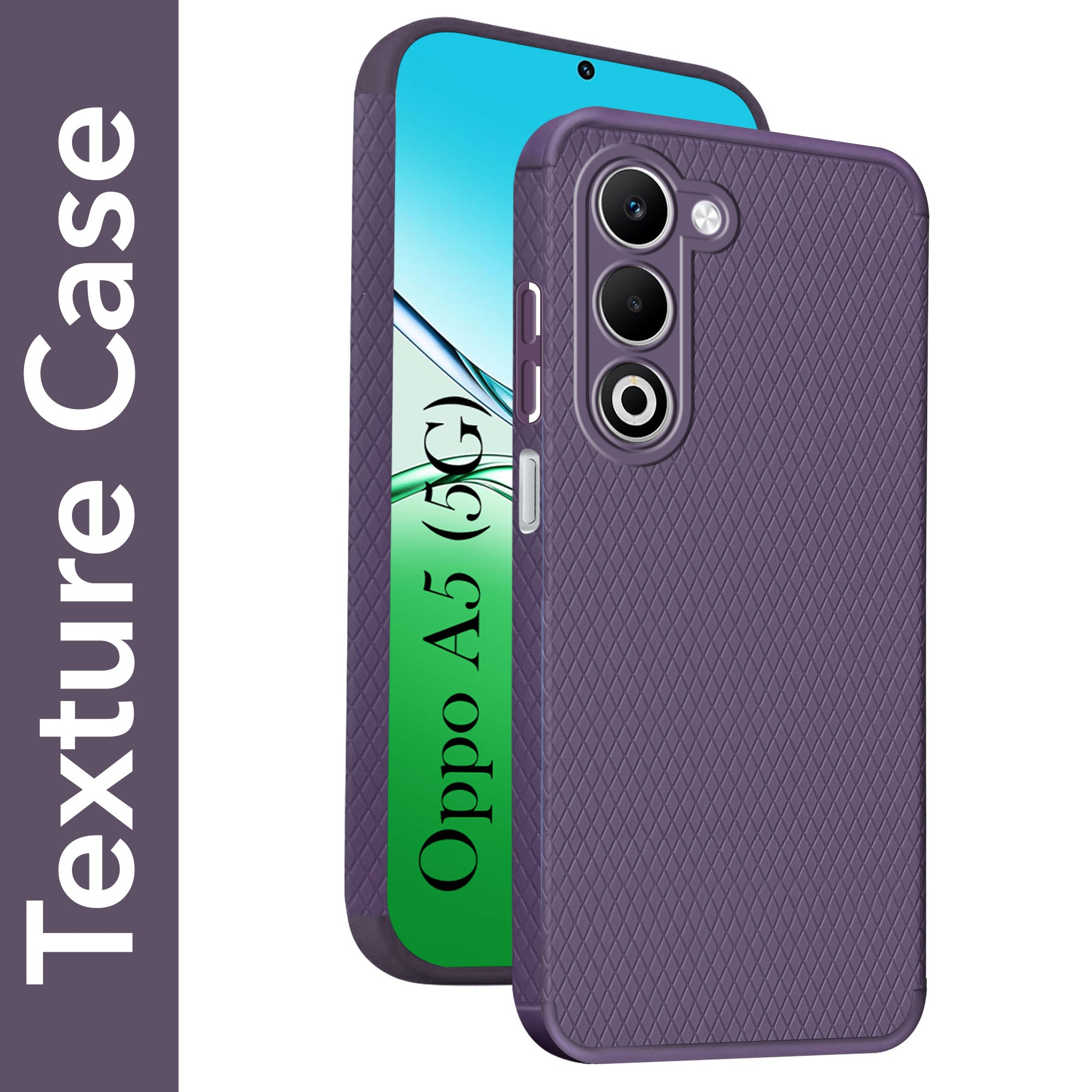 For Oppo A5 5G Back Cover Case (Liquid Silicone | Side Grip | Camera Protection)