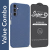 For Samsung Galaxy M14 4G Combo with Back Cover and 9H Tempered Glass (Liquid Silicone | Camera Protection | Oleophobic Coating Screen Glass)