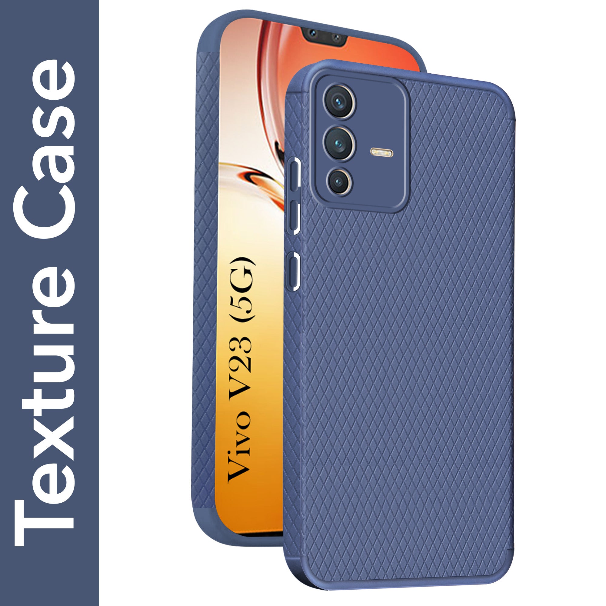 For Vivo V23 5G Back Cover Case (Liquid Silicone | Side Grip | Camera Protection)