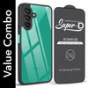 For Samsung Galaxy F70 Pro 5G (Combo with Back Cover and 9H Tempered Glass (Lifetime Anti-Yellow | Crystal Clear Shockproof | Oleophobic Coating Screen Glass)
