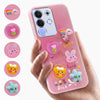 For Vivo iQOO Z10x Back Cover Case (Cute 3D cartoon charms design | Slim Aesthetic Case for Girls | Camera Protection | Hard Unbreakable)