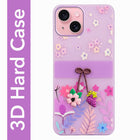 For Apple iPhone 15 Back Cover Case (3D Cute Cartoons | Hard Back Side Soft | Matte Premium Finish | HD Printing)