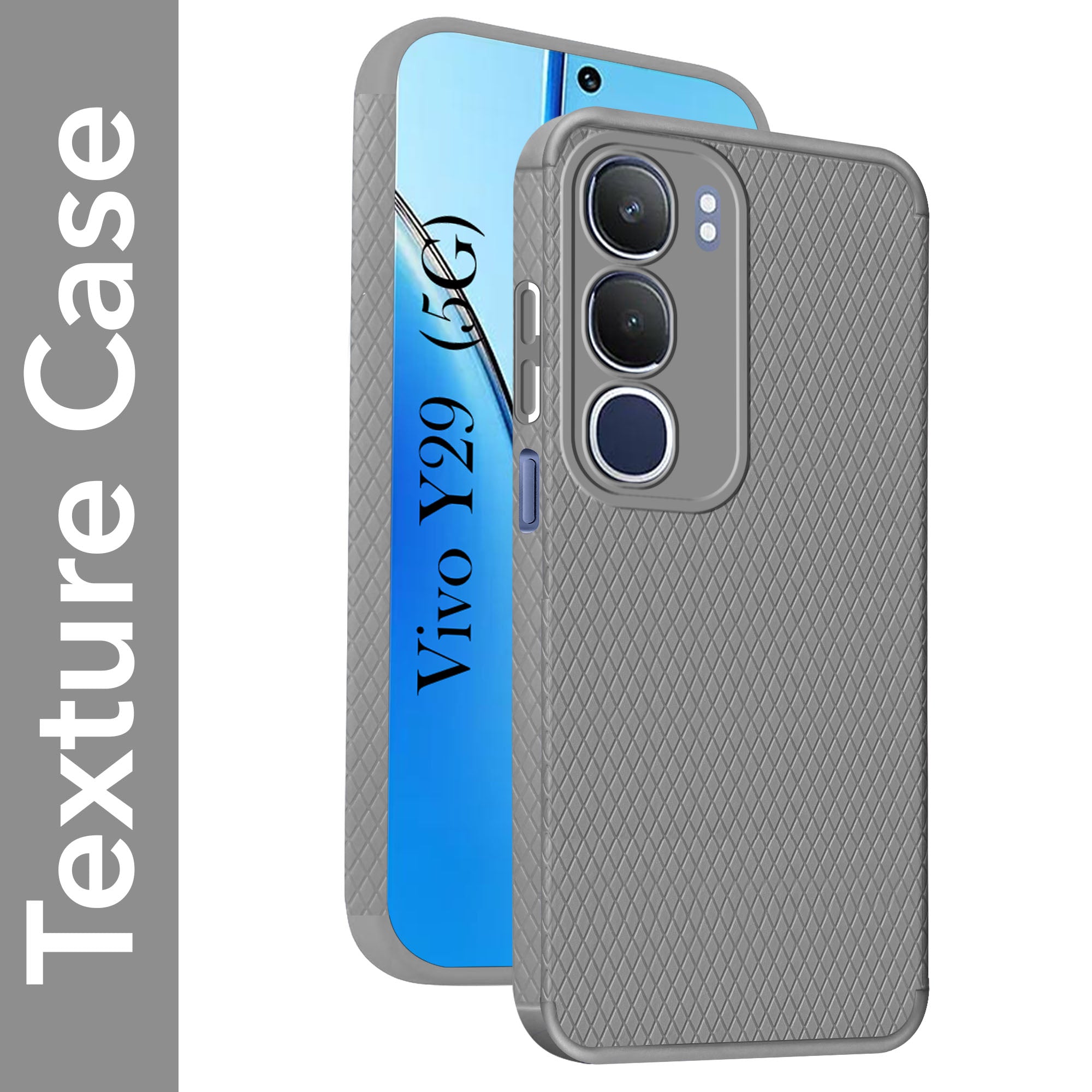 For Vivo Y29  Back Cover Case (Liquid Silicone | Side Grip | Camera Protection)