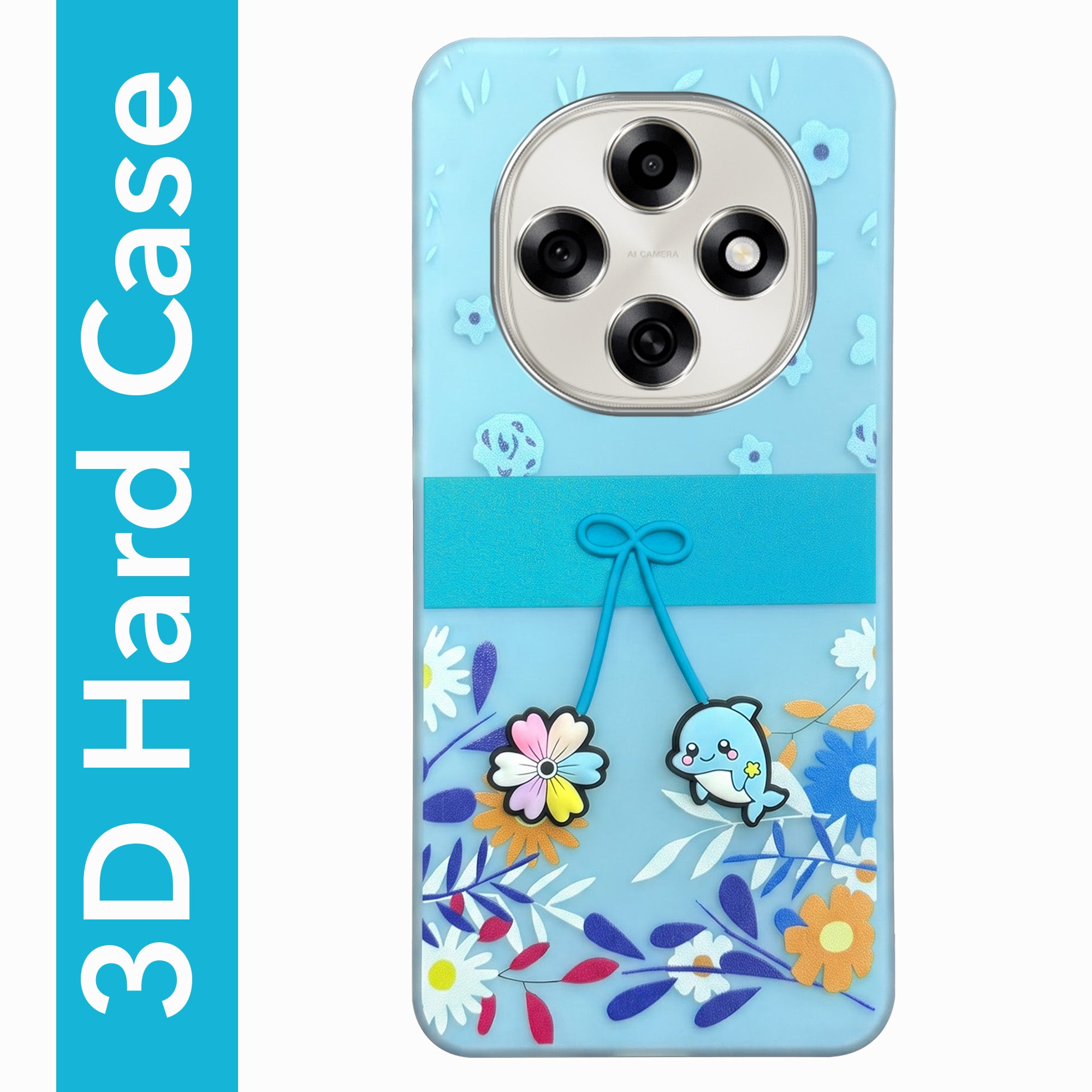 For Oppo F31 Pro Back Cover Case (3D Cute Cartoons | Hard Back Side Soft | Matte Premium Finish | HD Printing)