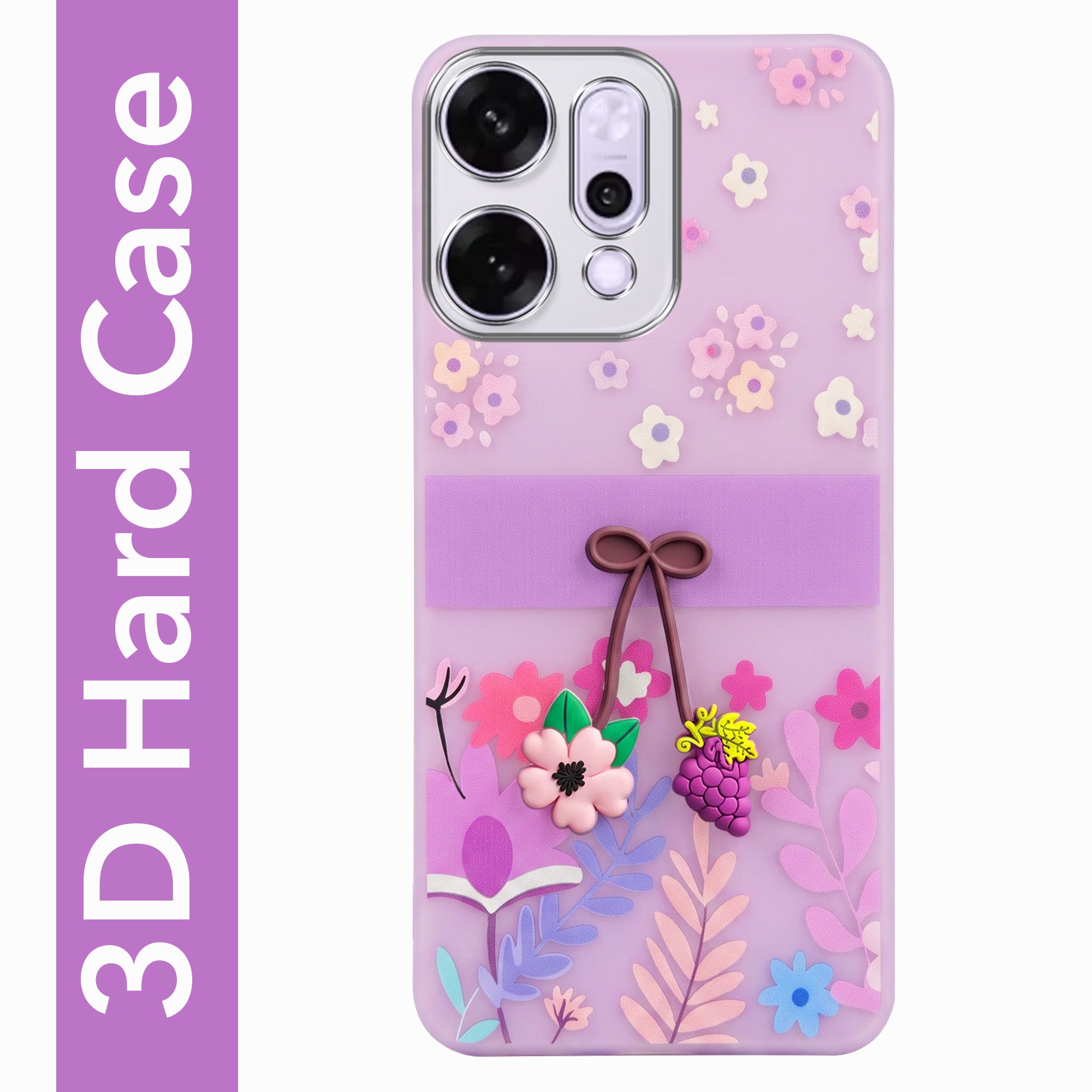 For Oppo Reno14 Pro 5G | Oppo Reno 14 Pro 5G Back Cover Case (3D Cute Cartoons | Hard Back Side Soft | Matte Premium Finish | HD Printing)