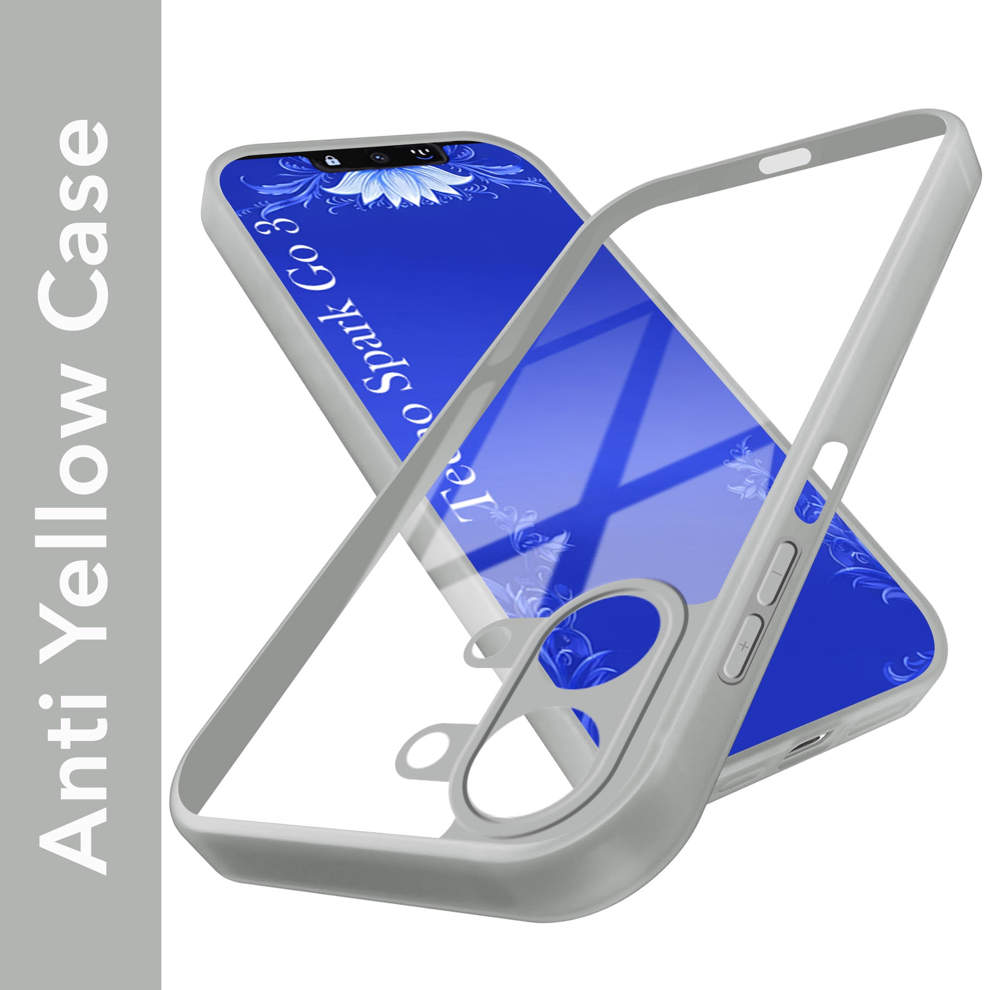 For Tecno Spark Go 3 Back Cover Case Ultra-Hybrid (Lifetime Anti Yellow | Anti Scratch | Crystal Clear Shockproof)