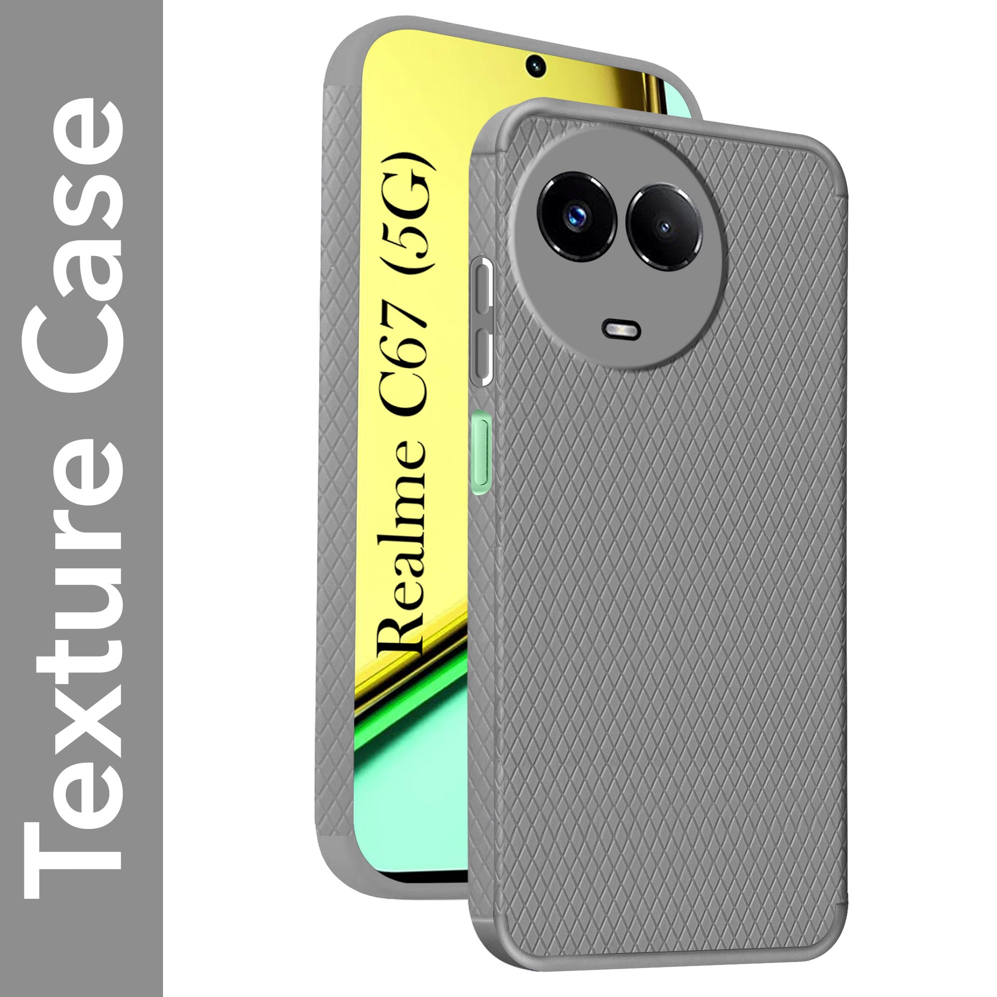 For Realme C67 Back Cover Case (Liquid Silicone | Side Grip | Camera Protection)