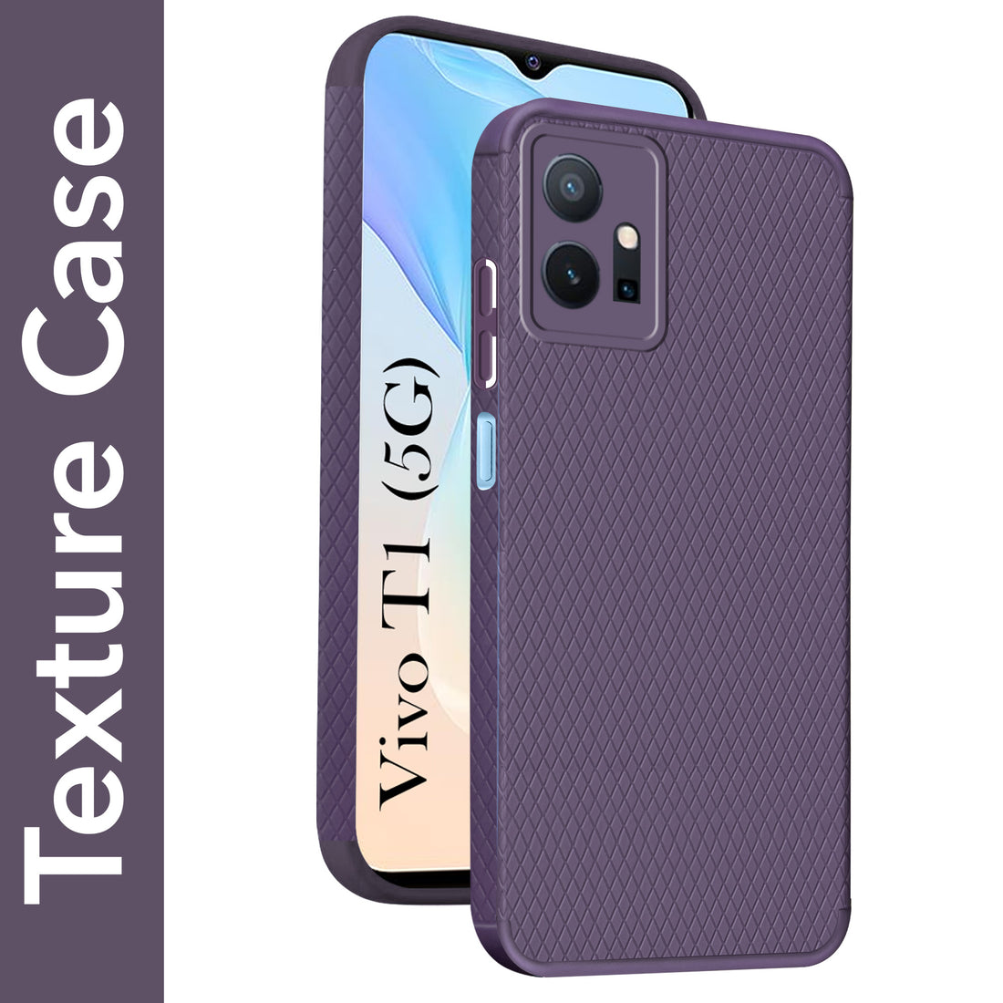 For Vivo T1 5G Back Cover Case (Liquid Silicone | Side Grip | Camera Protection)