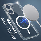 For Poco X8 Pro Back Cover Case Lifetime Anti-Yellow MagSafe Compatible Clear (Sleek Hard Crystal | Shockproof and Camera Protection)