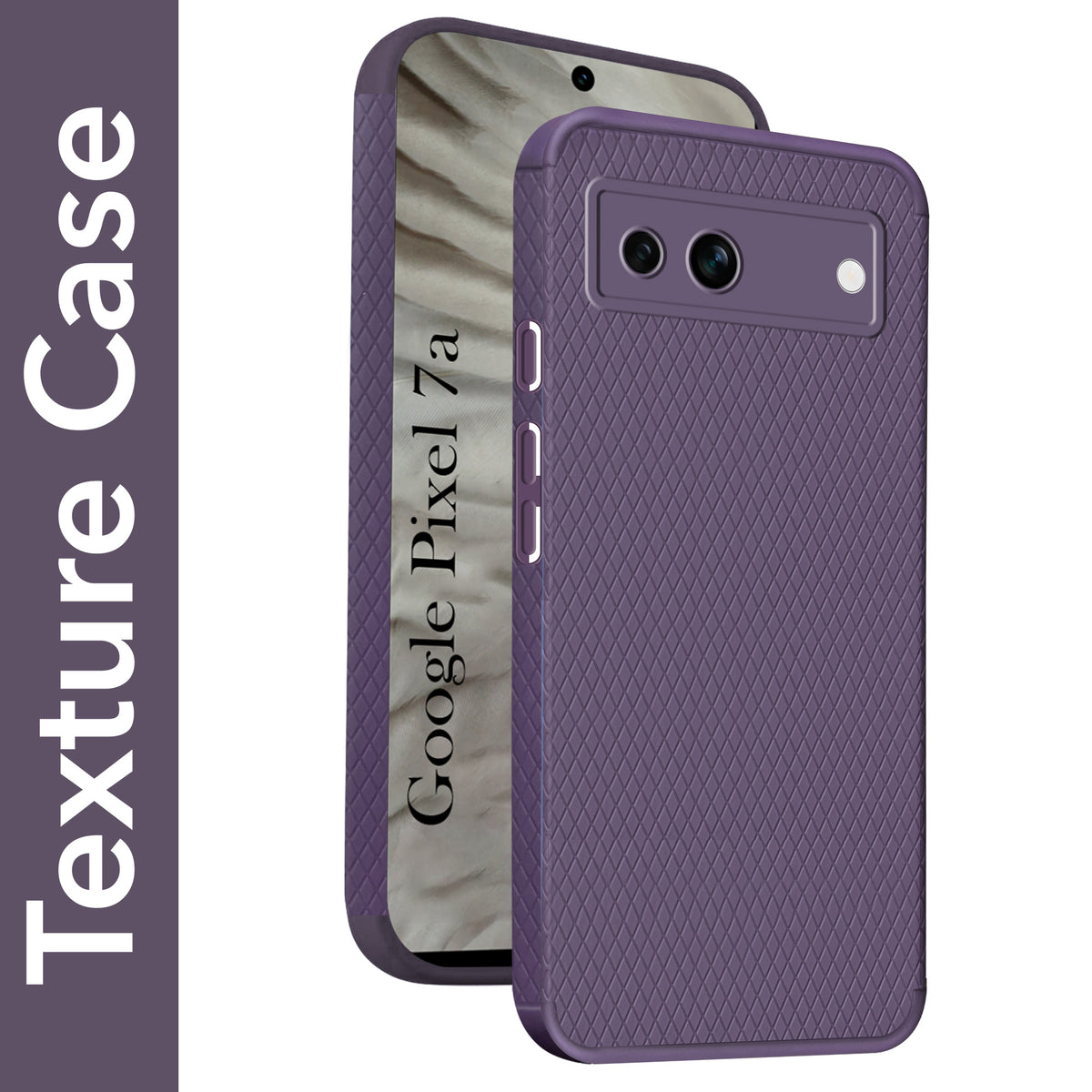 For Google Pixel 7a Back Cover Case Liquid Silicone (Camera Protection | Side Grip Texture | Soft and Flexible)