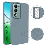 For Oppo A5 5G Back Cover Case (Glass Like Camera Protection | Leather Feel | Minimalist Professional Grip)