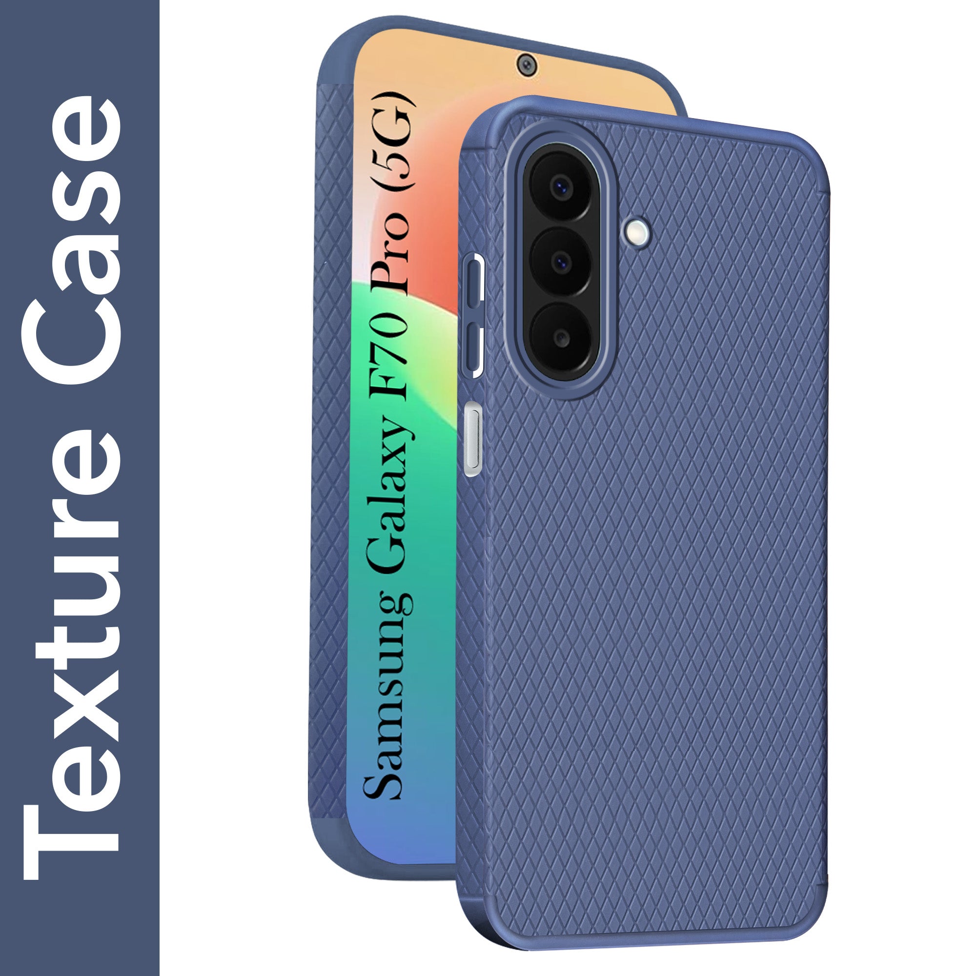 For Samsung Galaxy F70 Pro 5G Back Cover Case Liquid Silicone (Camera Protection | Side Grip Texture | Soft and Flexible)