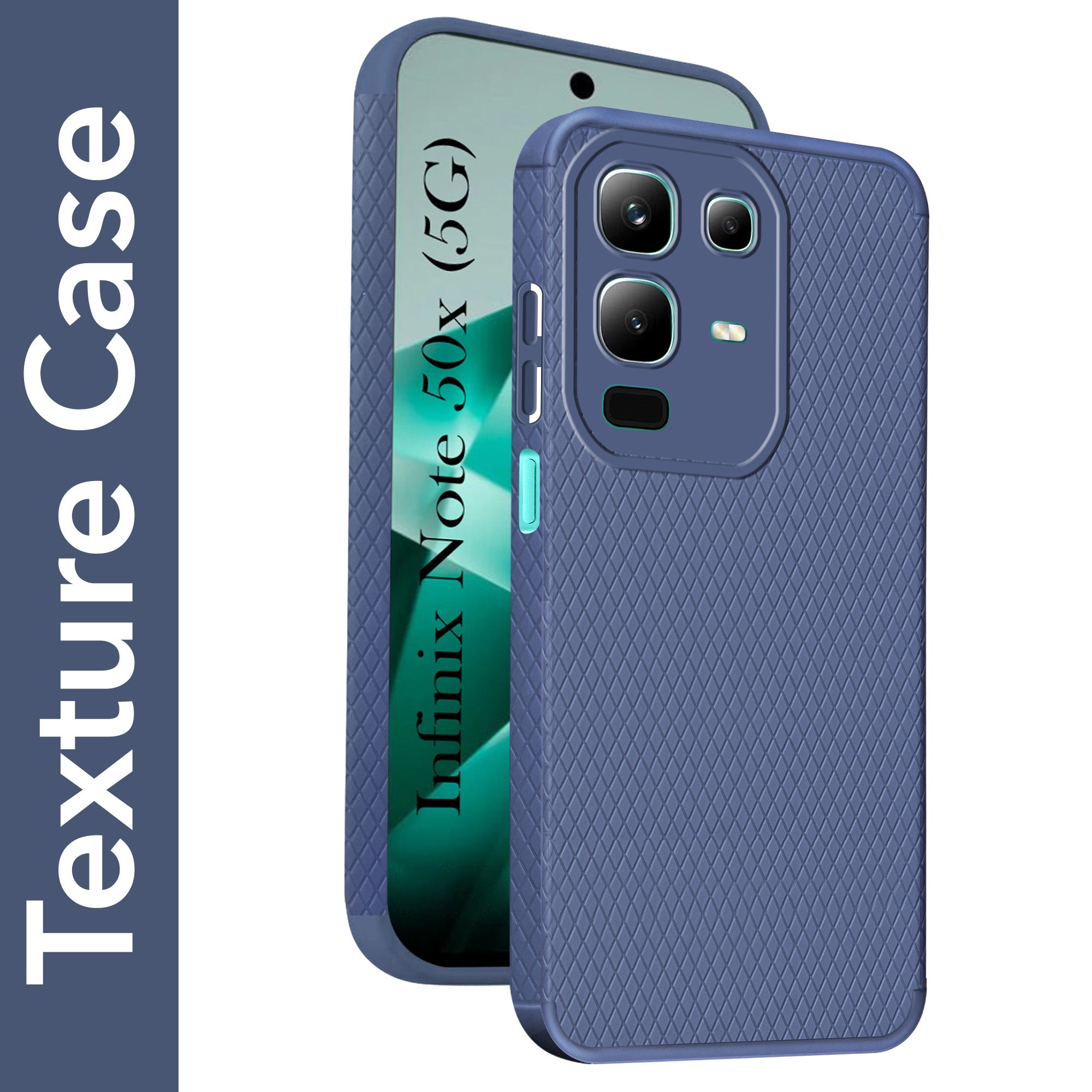 For Infinix Note 50x Back Cover Case  (Liquid Silicone | Side Grip | Camera Protection)