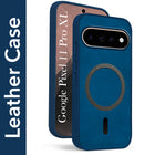 For Google Pixel 11 Pro XL Back Cover Case Leather Finish (MagSafe Compatible Wireless Charging | Soft Touch | Camera Bump Protection)