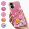 For Apple iPhone 17 Back Cover Case (3D Cute Cartoons | Hard Back Side Soft | Matte Premium Finish | HD Printing)