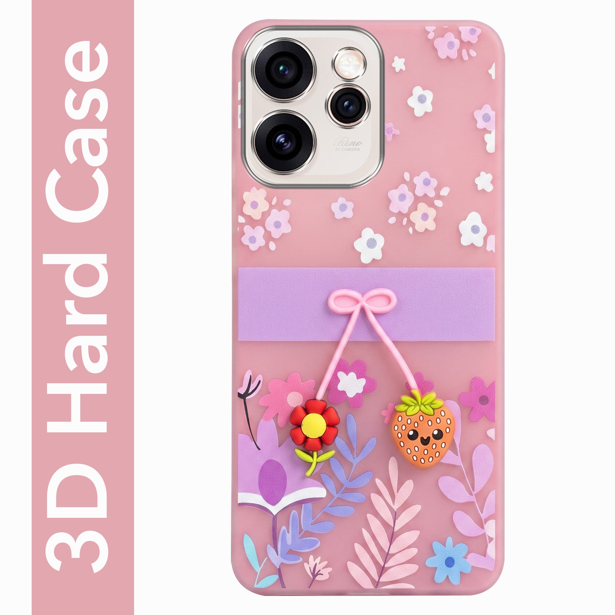 For Oppo Reno15 Pro 5G | Oppo Reno 15 Pro 5G Back Cover Case (3D Cute Cartoons | Hard Back Side Soft | Matte Premium Finish | HD Printing)