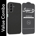 For Samsung Galaxy A26 5G Combo with Back Cover and 9H Tempered Glass (Liquid Silicone | Camera Protection | Oleophobic Coating Screen Glass)