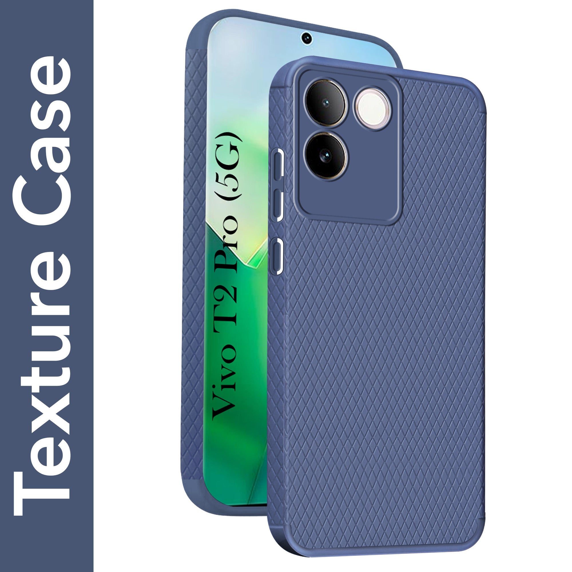 For Vivo T2 Pro Back Cover Case (Liquid Silicone | Side Grip | Camera Protection)