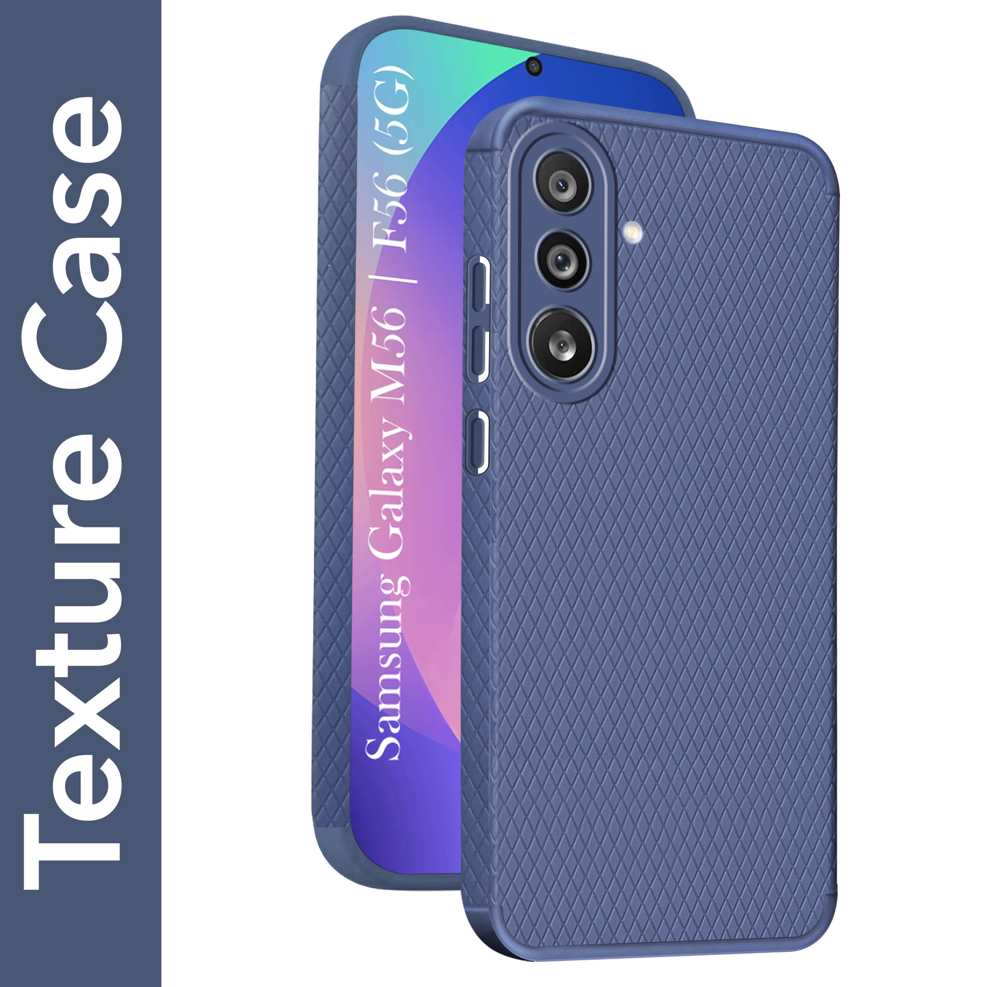 For Samsung Galaxy M56 | Samsung Galaxy F56 Back Cover Case (Liquid Silicone | Side Grip | Camera Protection)