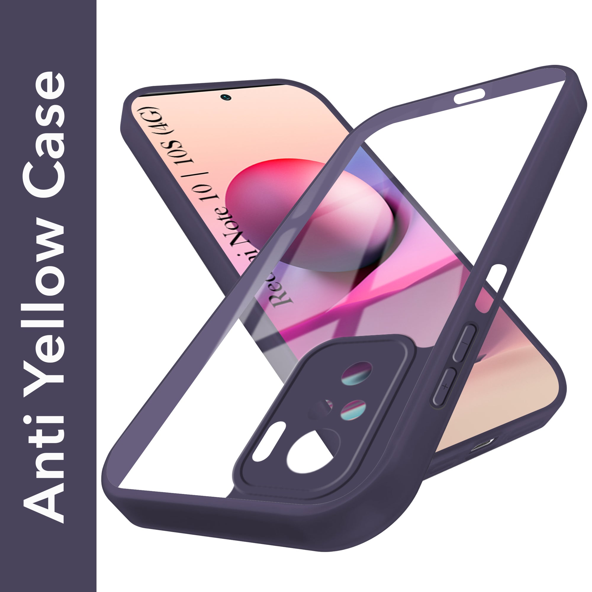 For Redmi Note 10 | Note 10S Back Cover Case Ultra-Hybrid (Lifetime Anti Yellow | Anti Scratch | Crystal Clear Shockproof)