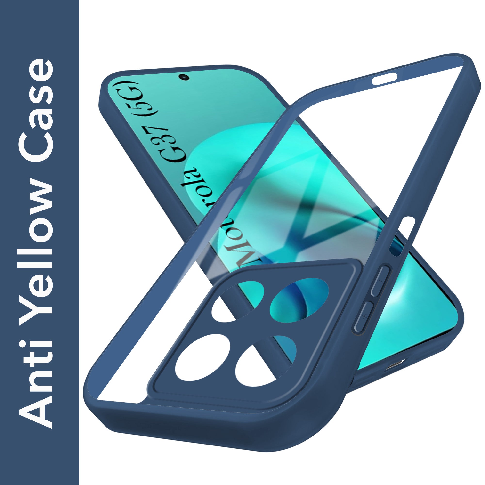 For Motorola Moto G37 Back Cover Case Ultra-Hybrid (Lifetime Anti Yellow | Anti Scratch | Crystal Clear Shockproof)