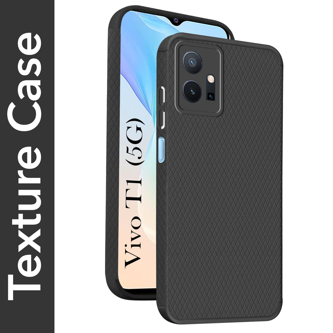 For Vivo T1 5G Back Cover Case (Liquid Silicone | Side Grip | Camera Protection)