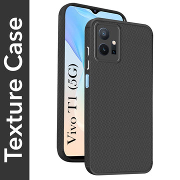 For Vivo T1 5G Back Cover Case (Liquid Silicone | Side Grip | Camera Protection)