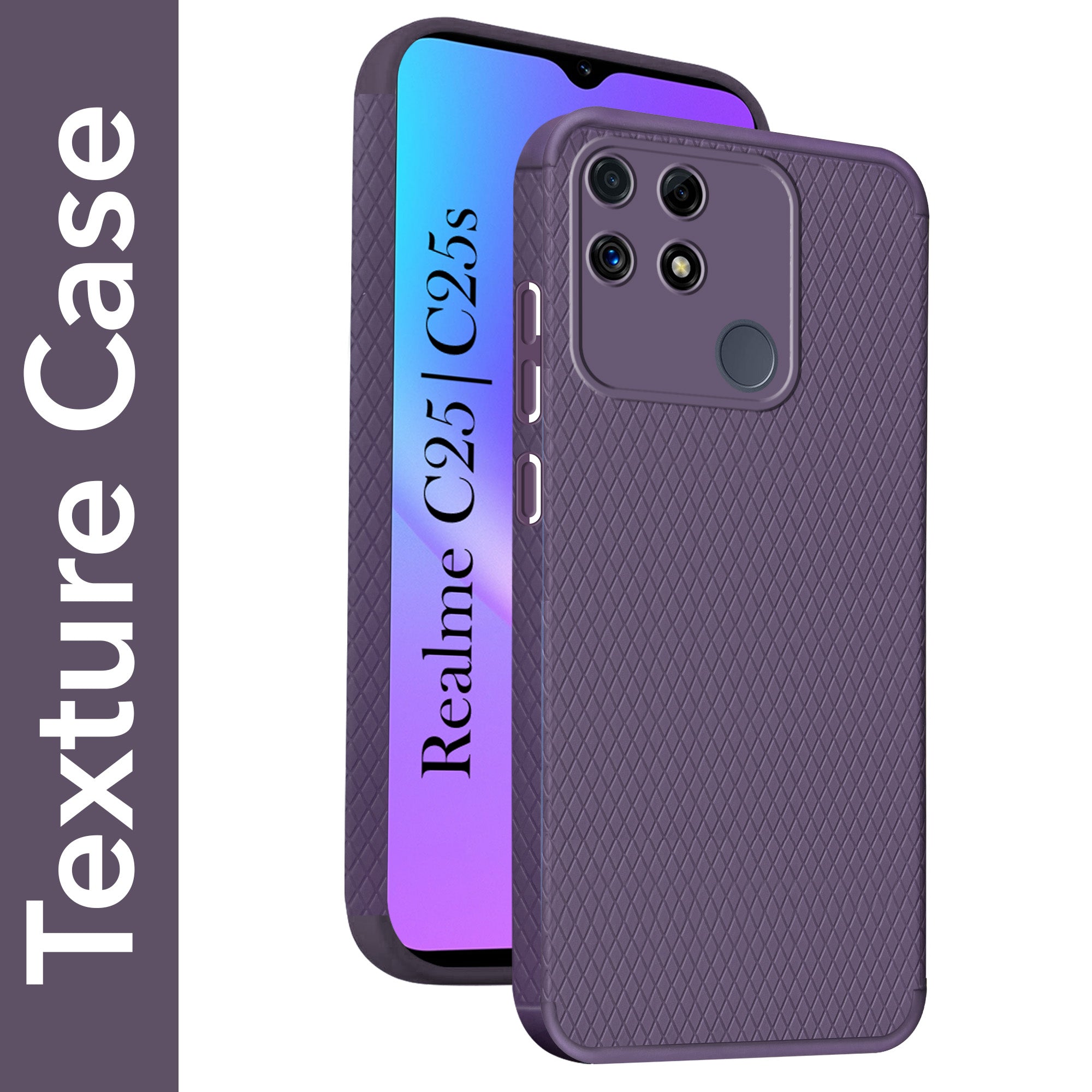 For Realme C25 | C25s Back Cover Case Liquid Silicone (Camera Protection | Side Grip Texture | Soft and Flexible)