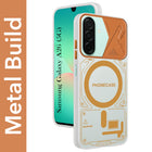 For Samsung Galaxy A26 5G Metallic Back Cover Case (Metallic Camera Protection & Buttons | Translucent Milky Shade | Hard Polycarbonate)