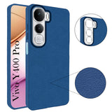 For Vivo Y400 Pro Back Cover Case (Glass Like Camera Protection | Leather Feel | Minimalist Professional Grip)