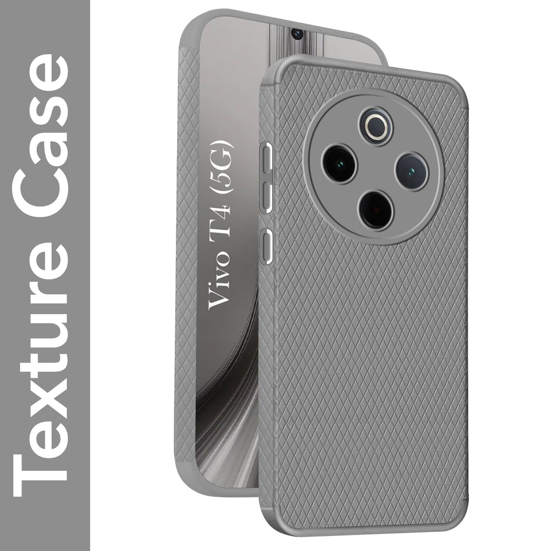 For Vivo T4 Back Cover Case (Liquid Silicone | Side Grip | Camera Protection)