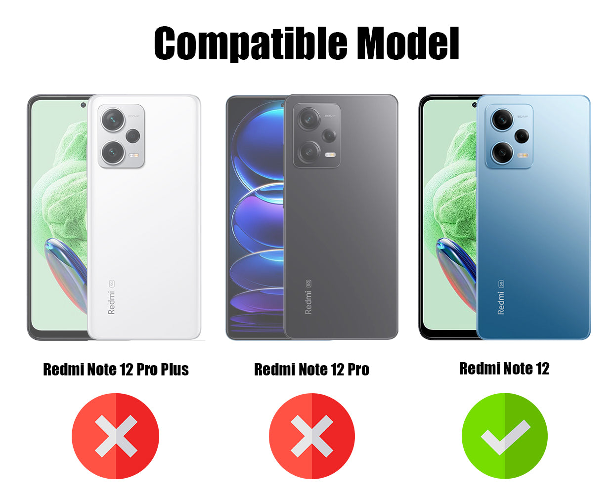 For Redmi Note 12 5G Back Cover Case (Dual Design Glitter Sparkle and Detachable Diamond Print Case | Soft and Flexible)